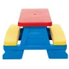 Dorex Kinder-Gartentisch mit Bänken, Blau, Set 5067