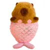 LEAN TOYS Plüschtier Capybara Meerjungfrau Pink 28cm