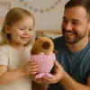 LEAN TOYS Plüschtier Capybara Meerjungfrau Pink 28cm