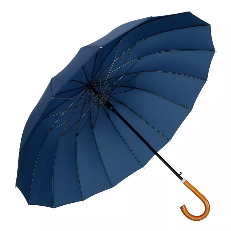 LEAN Großer Automatikschirm mit Schulterbezug 24-Rippen Marineblau 115 cm