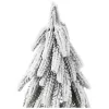 LEAN Dekorativer künstlicher Weihnachtsbaum auf Stamm mit Schnee 30 x 10 cm