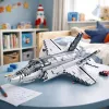LEAN TOYS F-35 Lightning II Kampfflugzeug Bausteine Grau 1490 Teile