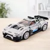 LEAN TOYS Bausteine Rennwagen Roboter 2in1 Weiß 320 Teile