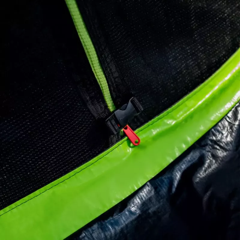 LEAN SPORT LEAN Gartentrampolin mit Innennetz Schwarz und Grün 252CM 8FT