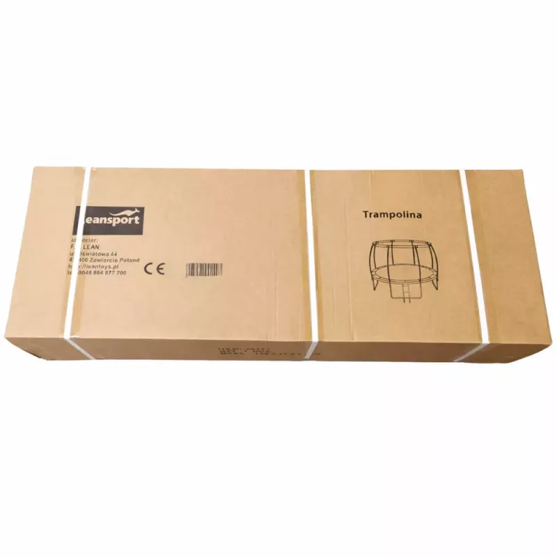 LEAN SPORT LEAN Gartentrampolin mit Innennetz Schwarz und Grün 252CM 8FT