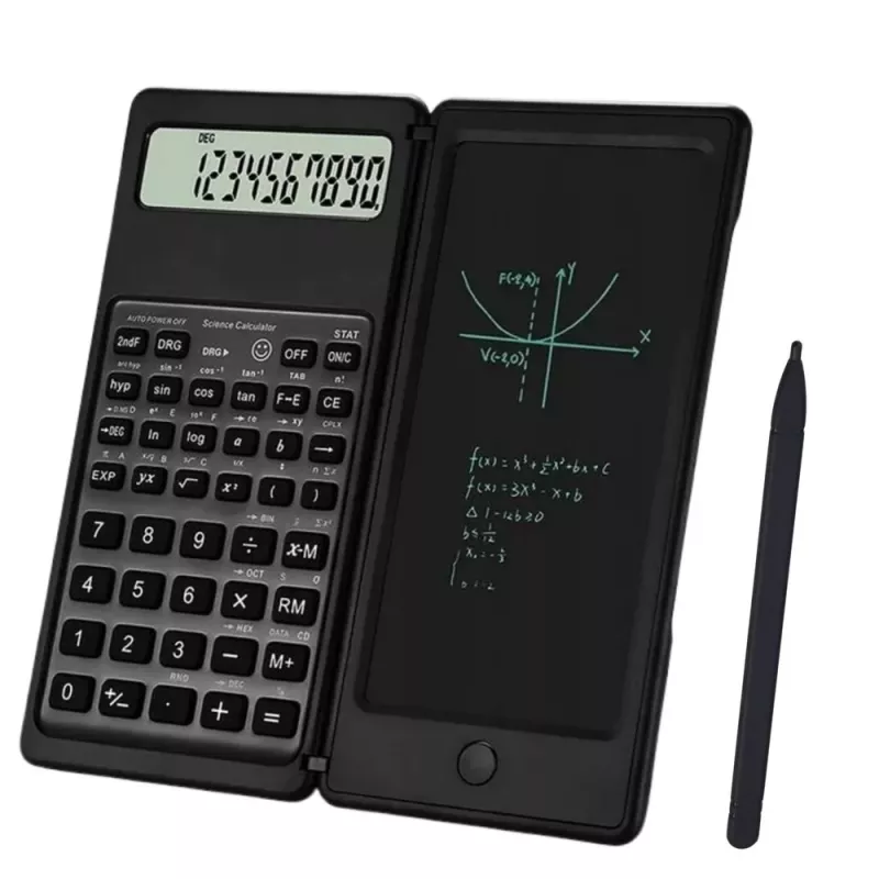 LEAN Scientific Office Calculator mit LCD-Display, Grafiktablett, Stift, 10 Stellen
