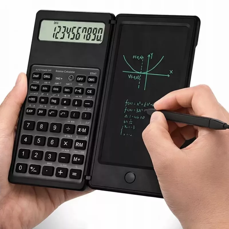 LEAN Scientific Office Calculator mit LCD-Display, Grafiktablett, Stift, 10 Stellen