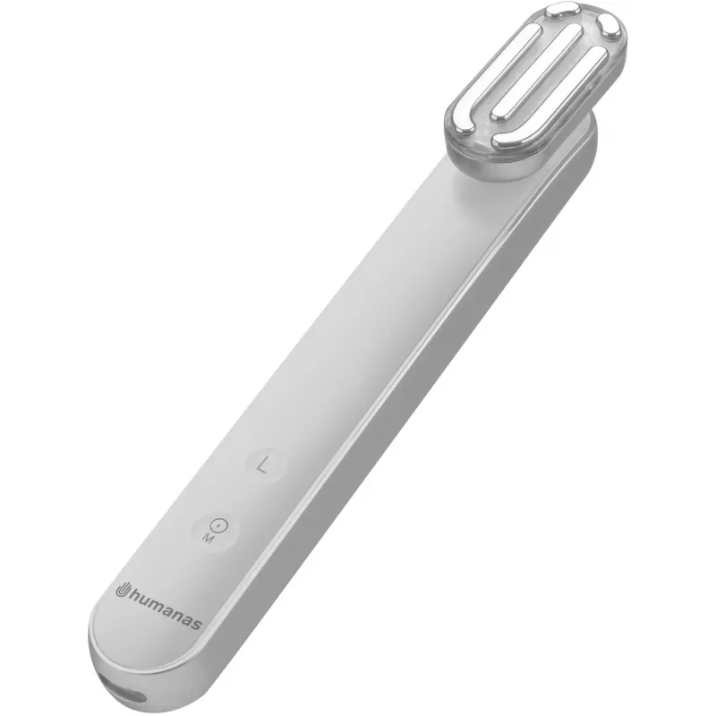 Humanas Aurora HS4151 Schall-Massagegerät für Gesichtslifting mit EMS-Funktion, Weiß