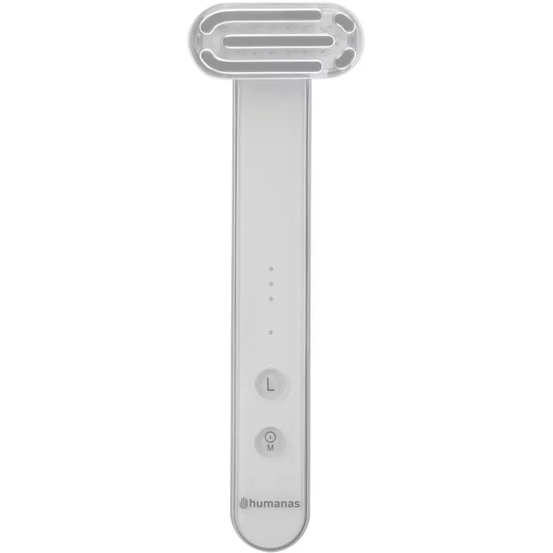 Humanas Aurora HS4151 Schall-Massagegerät für Gesichtslifting mit EMS-Funktion, Weiß