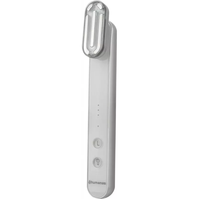Humanas Aurora HS4151 Schall-Massagegerät für Gesichtslifting mit EMS-Funktion, Weiß