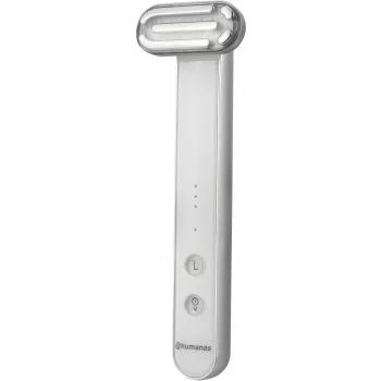Humanas Aurora HS4151 Schall-Massagegerät für Gesichtslifting mit EMS-Funktion, Weiß