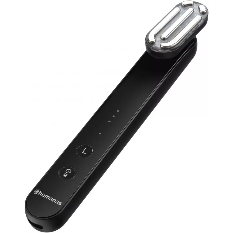 Humanas Aurora HS4152 Schall-Gesichtsmassagegerät für Lifting mit EMS, Schwarz
