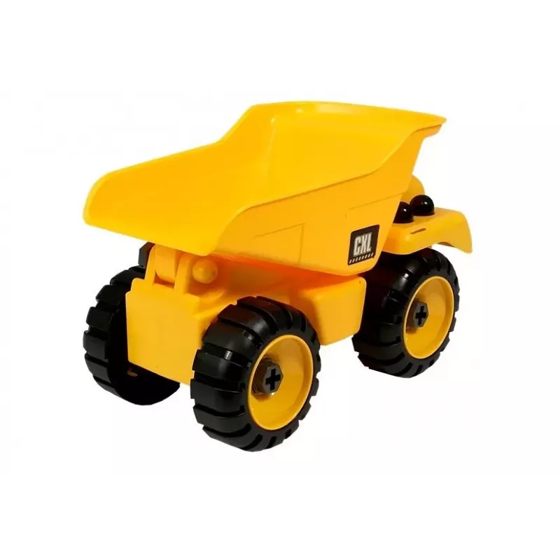 LEAN TOYS Baustellen-Set Bagger Kipper Kran