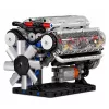 LEAN TOYS Bausatz V8-Motor mechanisches Modell mit beweglichen Kolben, 552 Teile