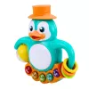 LEAN TOYS Interaktives Spielzeug Pinguin Klavier Trommel Perlen Rasselball