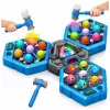 LEAN TOYS Arcade-Spiel Whack-A-Mole Monster für 3 Spieler, 3 Modi, leuchtende Hämmer