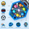 LEAN TOYS Arcade-Spiel Whack-A-Mole Monster für 3 Spieler, 3 Modi, leuchtende Hämmer