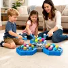 LEAN TOYS Arcade-Spiel Whack-A-Mole Monster für 3 Spieler, 3 Modi, leuchtende Hämmer