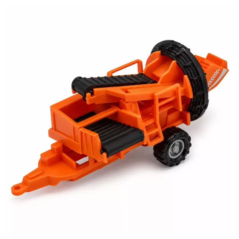LEAN TOYS Set of Agricultural Vehicles Tractor Forage Harvester Trailer Baler 1:68 4 pcs.