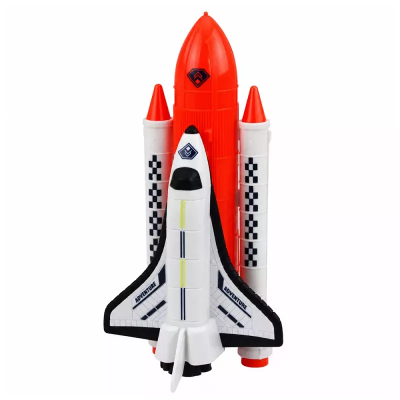 LEAN TOYS Space Set Rakete Shuttle Drohne Astronaut Satellit Fahrzeug