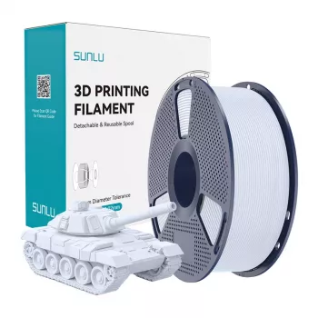 SUNLU PLA+ High-Speed Weißes Filament 1,75 mm 1 kg