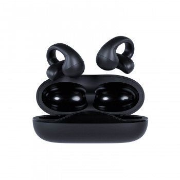Happy Plugs Clip Kabellose Open-Ear Clip-On Ohrhörer (Schwarz)