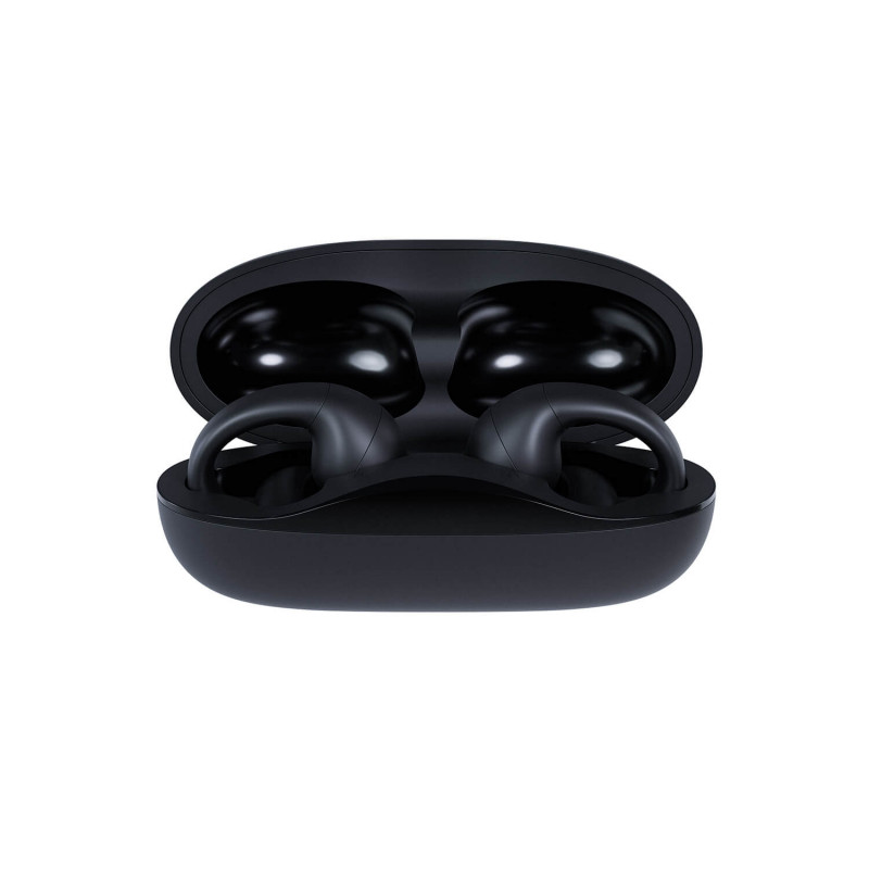 Happy Plugs Clip Kabellose Open-Ear Clip-On Ohrhörer (Schwarz)