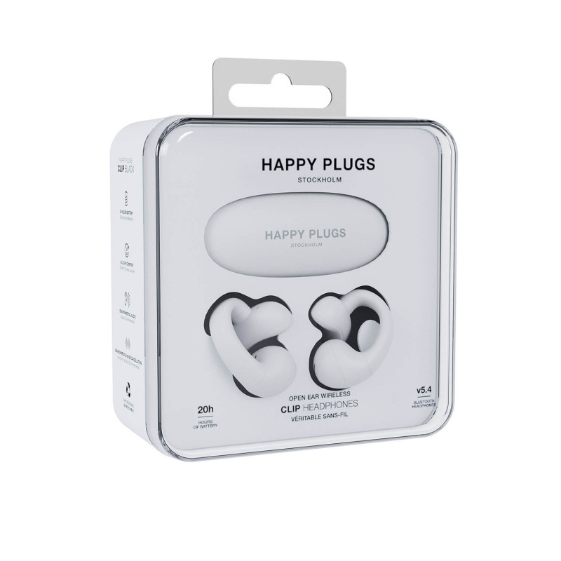 TURA SCANDINAVIA AB Happy Plugs Clip - True Wireless Open-Ear Earbuds (Weiß)