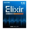 Elixir Strings 12002 Nanoweb E-Gitarrensaiten, Super Light .009-.042, 6er-Pack