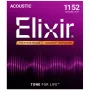 Elixir Strings 16027 Phosphor Bronze Custom Light NANOWEB Akustikgitarrensaiten (11-52)