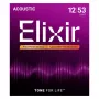 Elixir 16052 Phosphor Bronze Light NANOWEB Akustikgitarrensaiten (12-53)