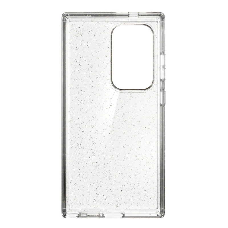 Speck Presidio Lux Glitter Case für Samsung Galaxy S24 Ultra (Clear / Gold Glitter)