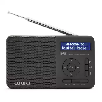 Aiwa RD-40DAB/BK Schwarz DAB+ & FM Tragbares Radio mit Bluetooth