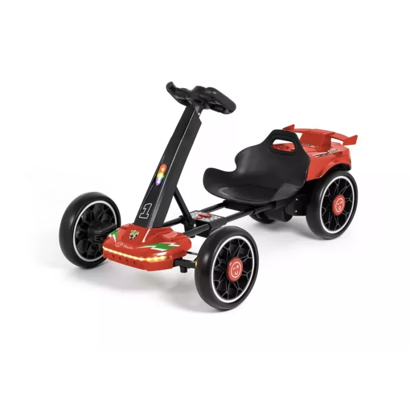 YOUIN e-Kart Elektro-Kart für Kinder, 12 V, Rot