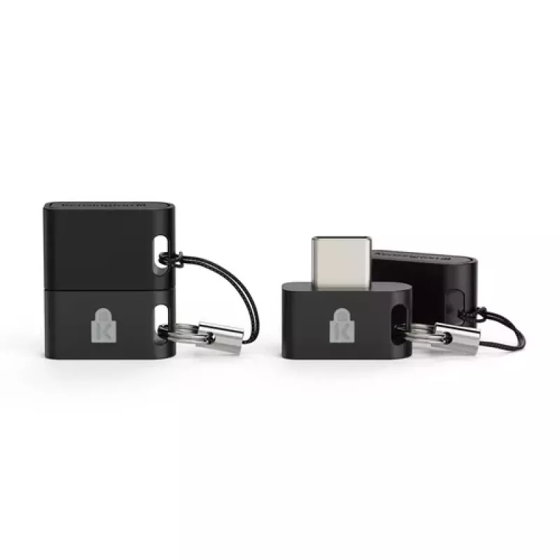 Kensington VeriMark IT 2.0 Fingerabdruckleser, USB-C, FIDO2, Windows Hello, Schwarz