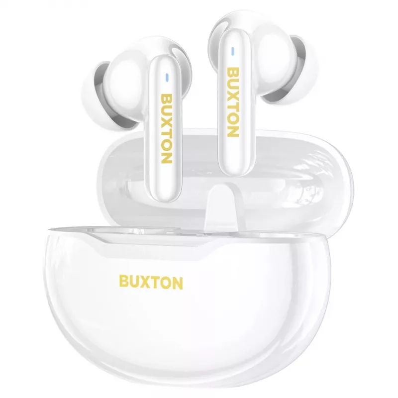 Buxton BTW 7200 Tuya schnurlose In-Ear-Ohrhörer mit Ladeetui, Weiß