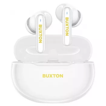 Buxton BTW 7200 Tuya schnurlose In-Ear-Ohrhörer mit Ladeetui, Weiß