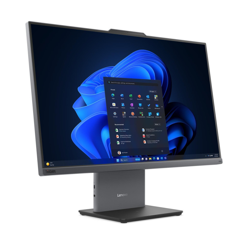 Lenovo ThinkCentre neo 50a 24 Gen 6 13QH004WGE All-in-One-PC, 23,8 Zoll 1920 x 1080, Intel Core Ultra 5 226V, 16GB LPDDR5X, 512GB SSD, Windows 11 Pro, Tastatur QWERTZ (DE), Luna Grey