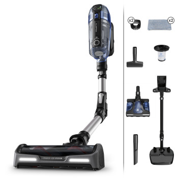 Rowenta X-Force Flex 14.60 Auto Docking Akku-Staubsauger RH99C3 - Blau/Aluminium, 32,4V, 70min Laufzeit, Aqua-Düse, LED-Beleuchtung