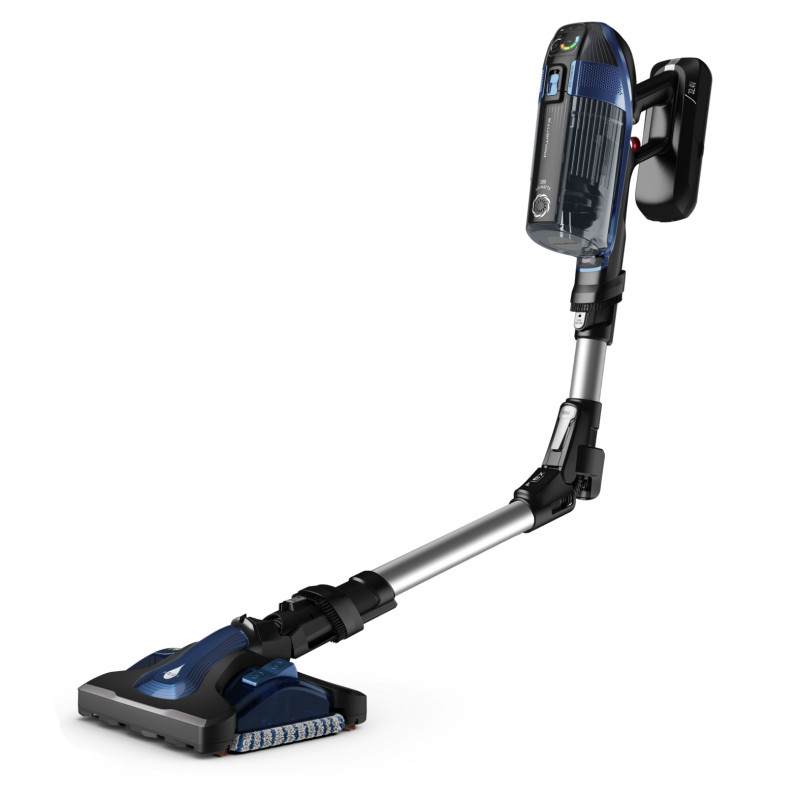 Rowenta X-Force Flex 14.60 Auto Docking Akku-Staubsauger RH99C3 - Blau/Aluminium, 32,4V, 70min Laufzeit, Aqua-Düse, LED-Beleuchtung