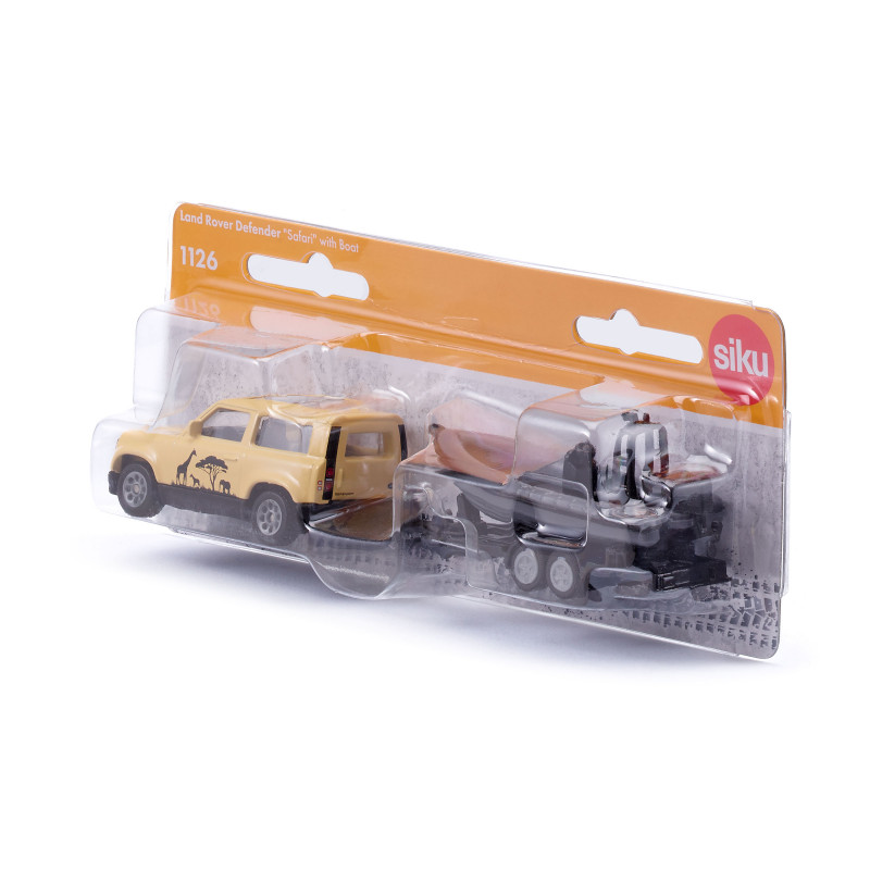 SIKU Blister Land Rover Defender Safari mit Boot