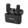 SANDBERG Streamer USB-C Wireless Mic x2 - Dual-Mikrofon-Set - 20 Hz - 20 kHz