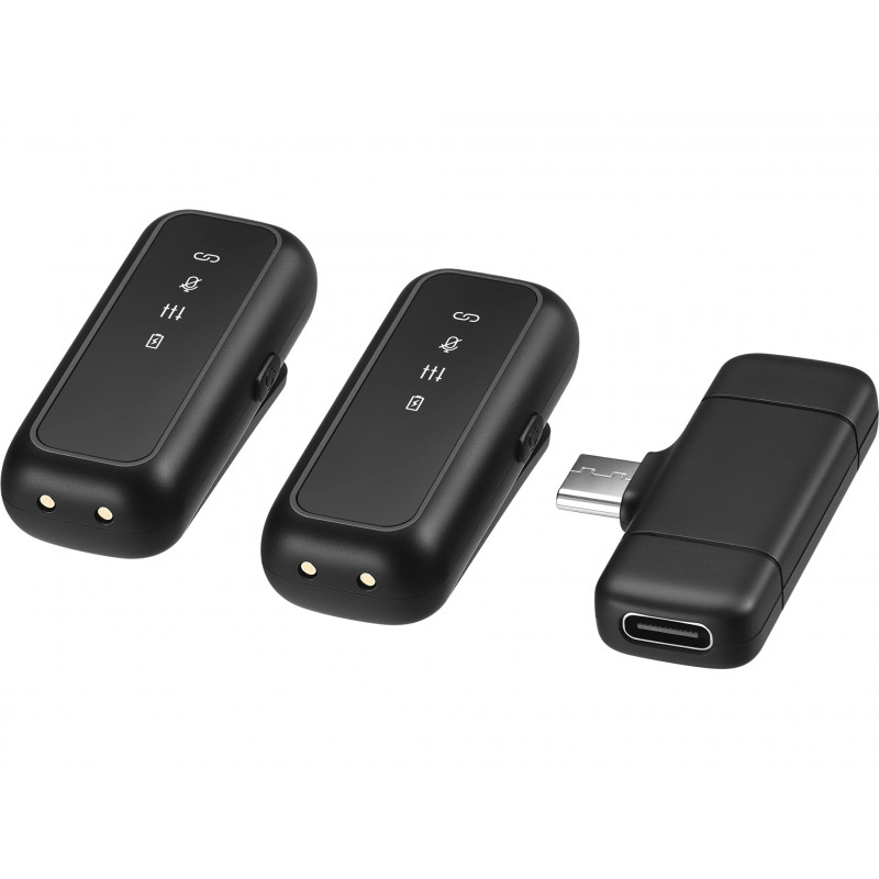 SANDBERG Streamer USB-C Wireless Mic x2 - Dual-Mikrofon-Set - 20 Hz - 20 kHz