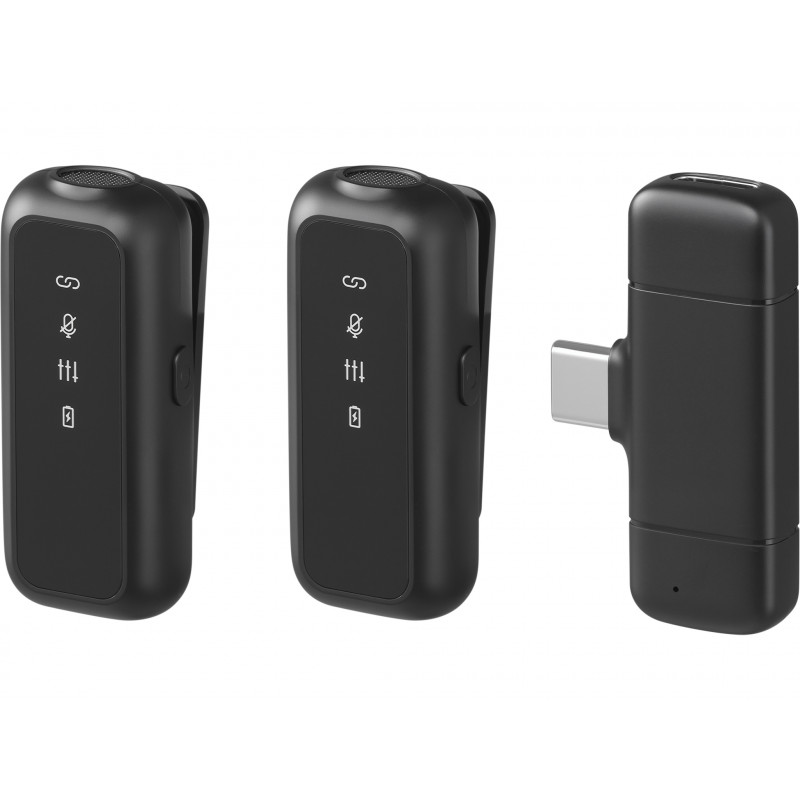 SANDBERG Streamer USB-C Wireless Mic x2 - Dual-Mikrofon-Set - 20 Hz - 20 kHz