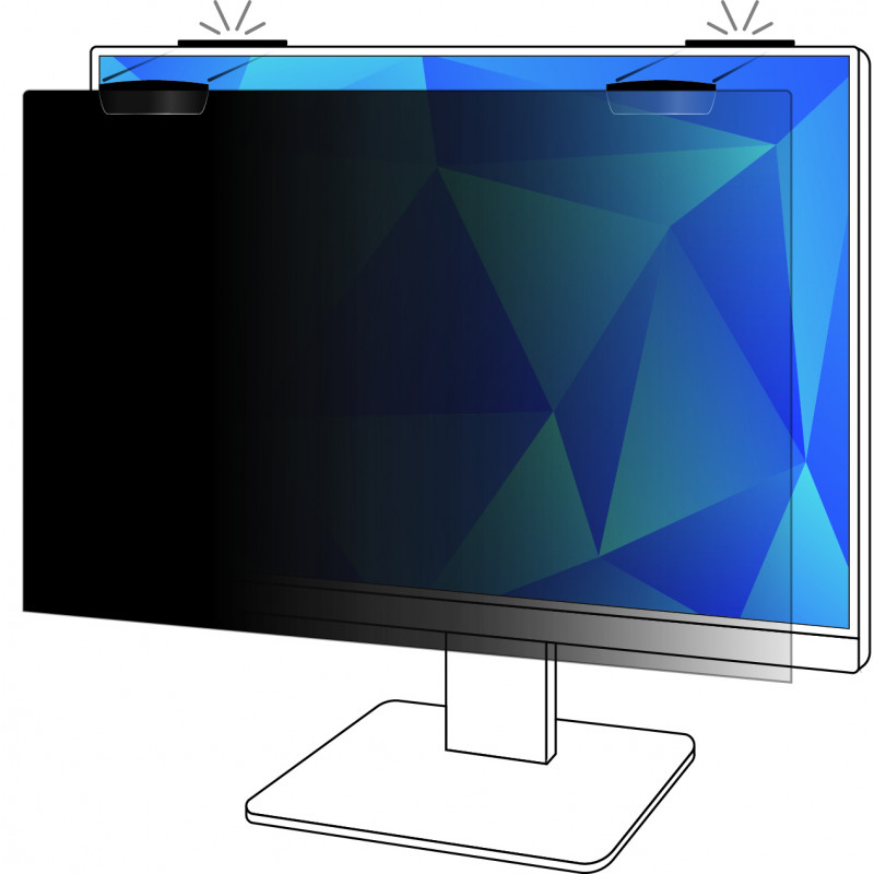 3M Sichtschutzfilter für 24-Zoll-Vollbildmonitor mit COMPLY™ Magnetbefestigung, 16:10, PF240W1EM