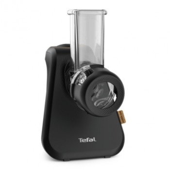TEFAL MB77EN Elektrische Reibe und Spiralizer, 260 W, 5 Kegel, Schwarz/Silber