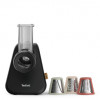 TEFAL MB77EN Elektrische Reibe und Spiralizer, 260 W, 5 Kegel, Schwarz/Silber