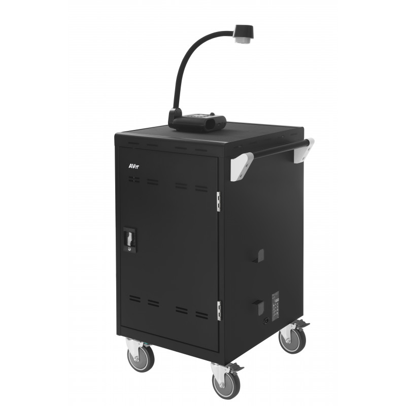 LEBA Flex 24 Notebook-Trolley für 24 Notebooks bis 15,6 Zoll - Hellgrau/Anthrazit