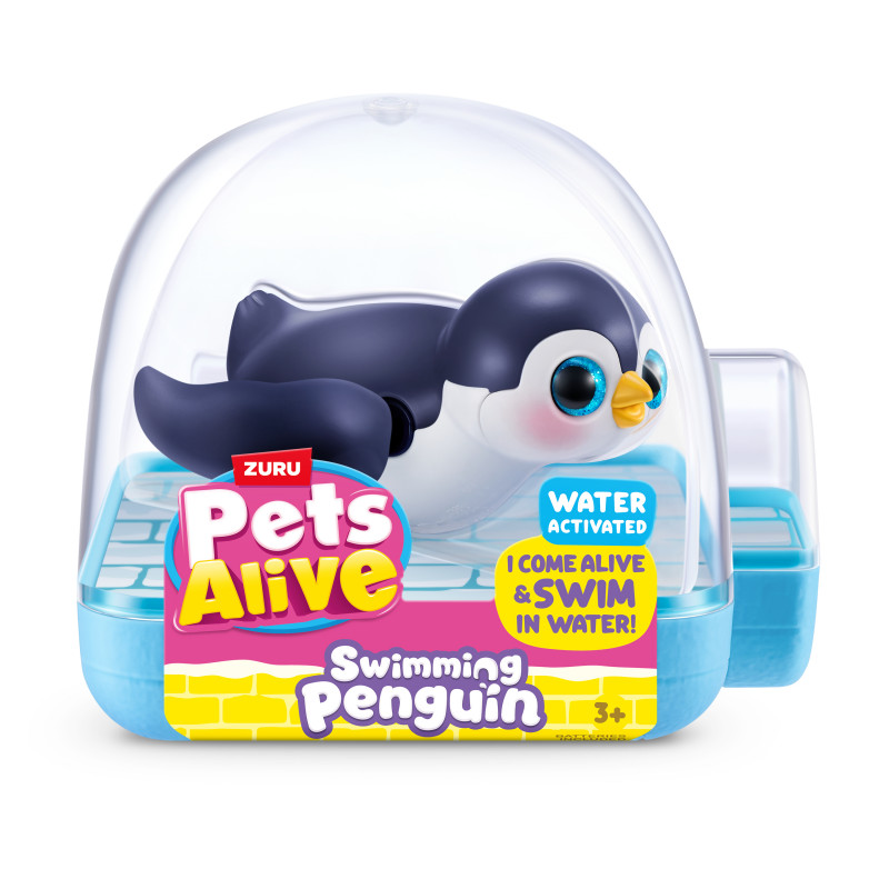 Zuru Pets Alive Schwimmender Pinguin - verschiedene Farben, robotisches Badespielzeug