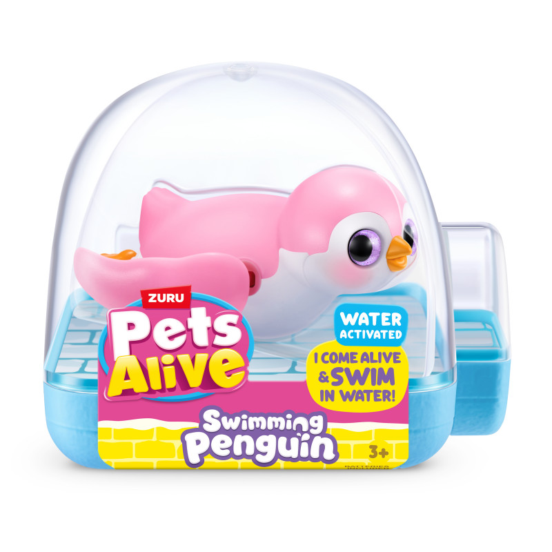 Zuru Pets Alive Schwimmender Pinguin - verschiedene Farben, robotisches Badespielzeug